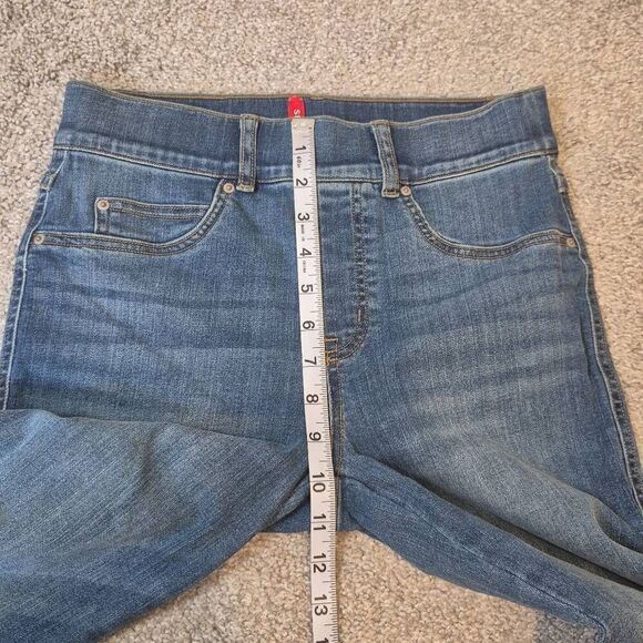 Spanx Women's Size S Straight Crop Jeans Blue - Picture 6 of 7